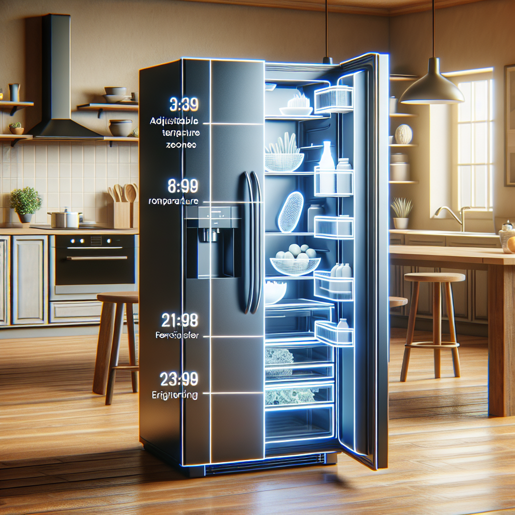 Refrigerators with Adjustable Temperature Zones