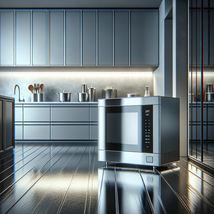 Microwaves with stainless steel finishes for a modern kitchen