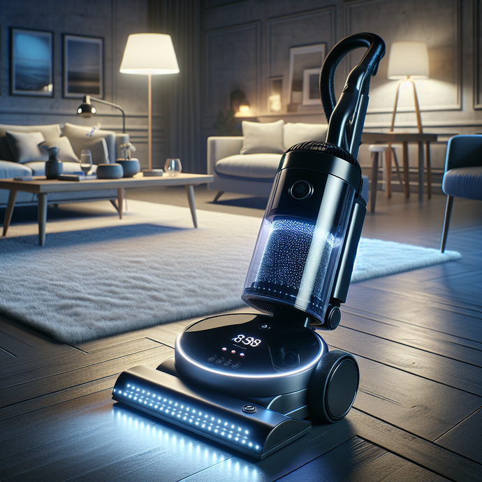 Vacuums with LED lighting to detect invisible dust