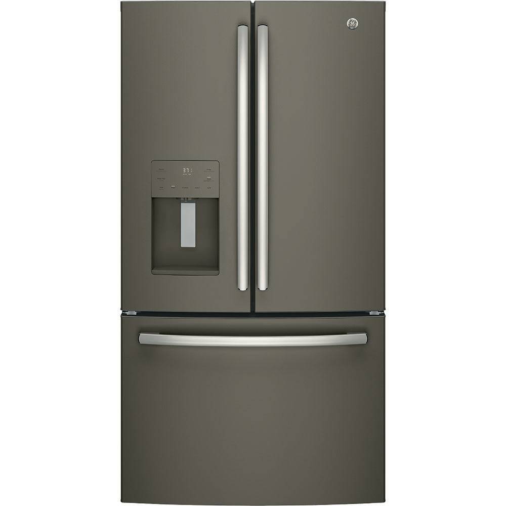 GFE26JMMES - REFRIGERATORS - GE - French 3 - Door - Slate Grey - Open Box - BonPrix Électroménagers