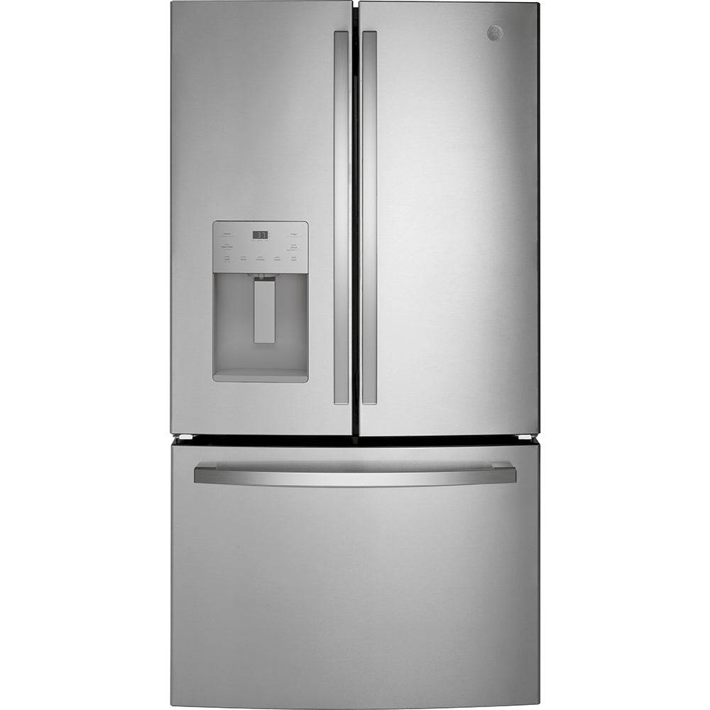 GFE26JYMFS - REFRIGERATORS - GE - French 3 - Door - Stainless Steel - Open Box - BonPrix Électroménagers