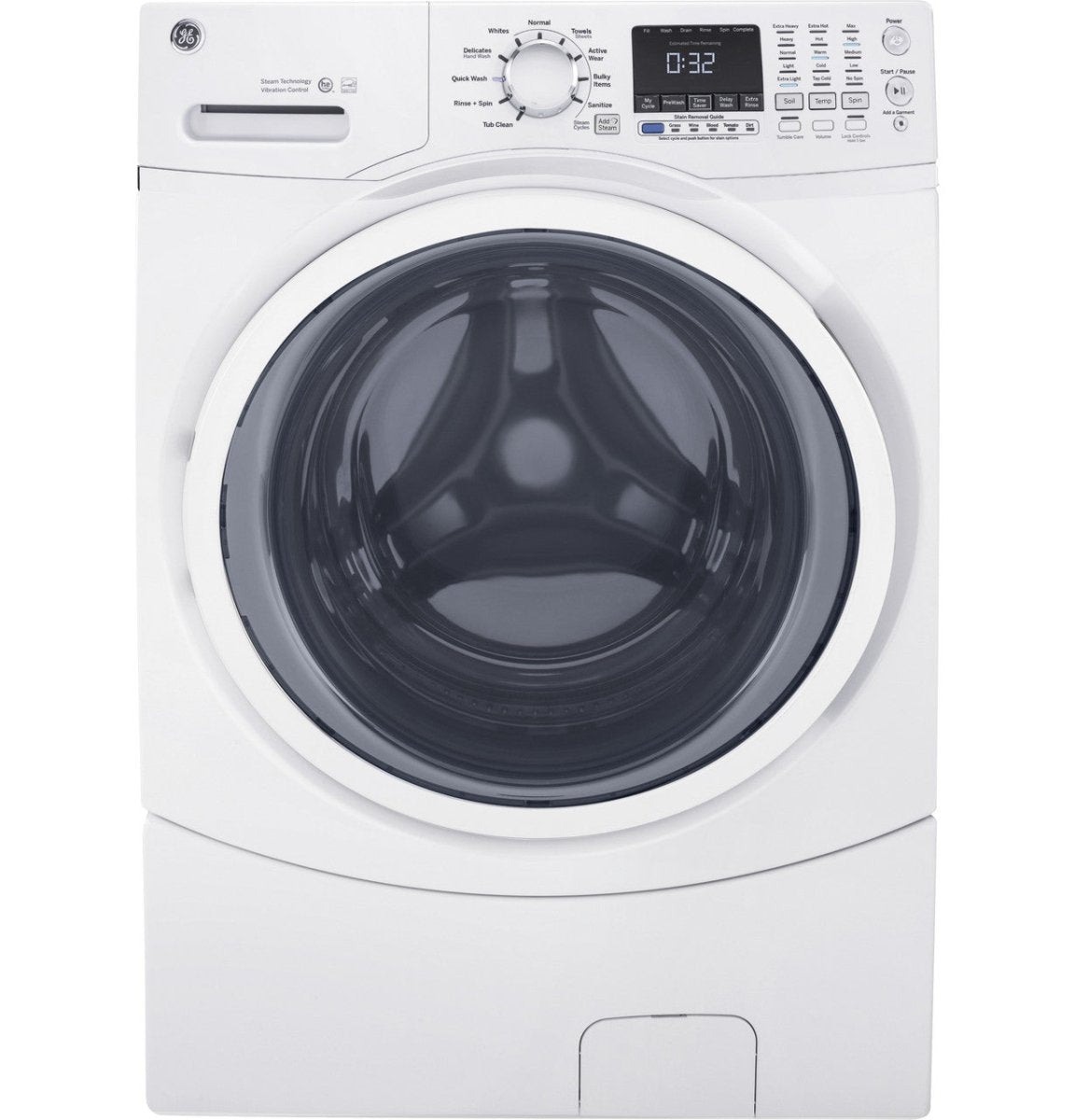 GFW450SSKWW - WASHERS - GE - Front Loading - White - Open Box - BonPrix Électroménagers