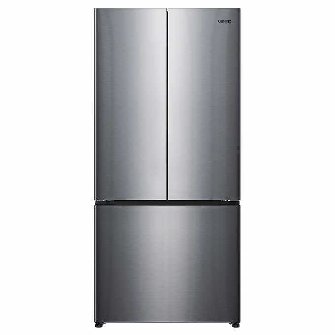 GLR18FS5M08 - REFRIGERATORS - Galanz - French 3 - Door - Stainless Steel - Open Box - BonPrix Électroménagers