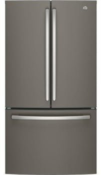 GNE27JMMES - REFRIGERATORS - GE - French 3 - Door - Slate Grey - Open Box - BonPrix Électroménagers