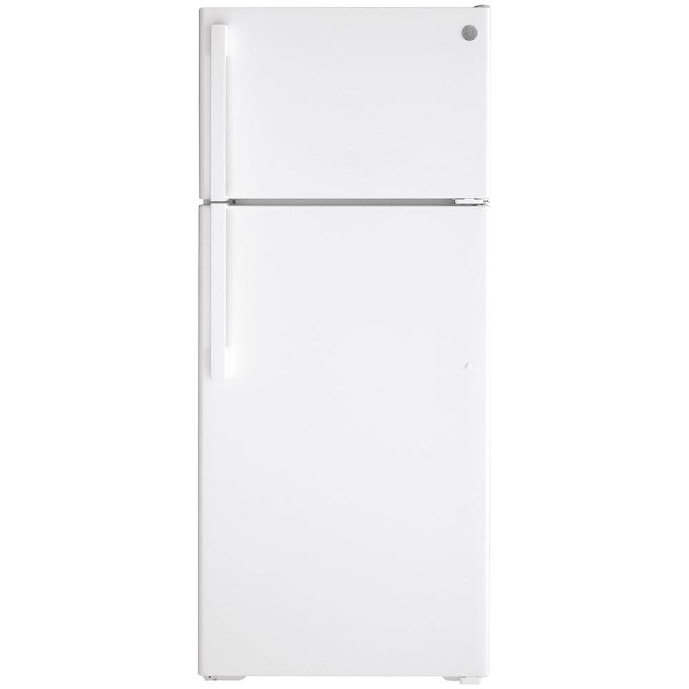 GTE18DTNRWW - REFRIGERATORS - GE - Top Freezer - White - Open Box - BonPrix Électroménagers