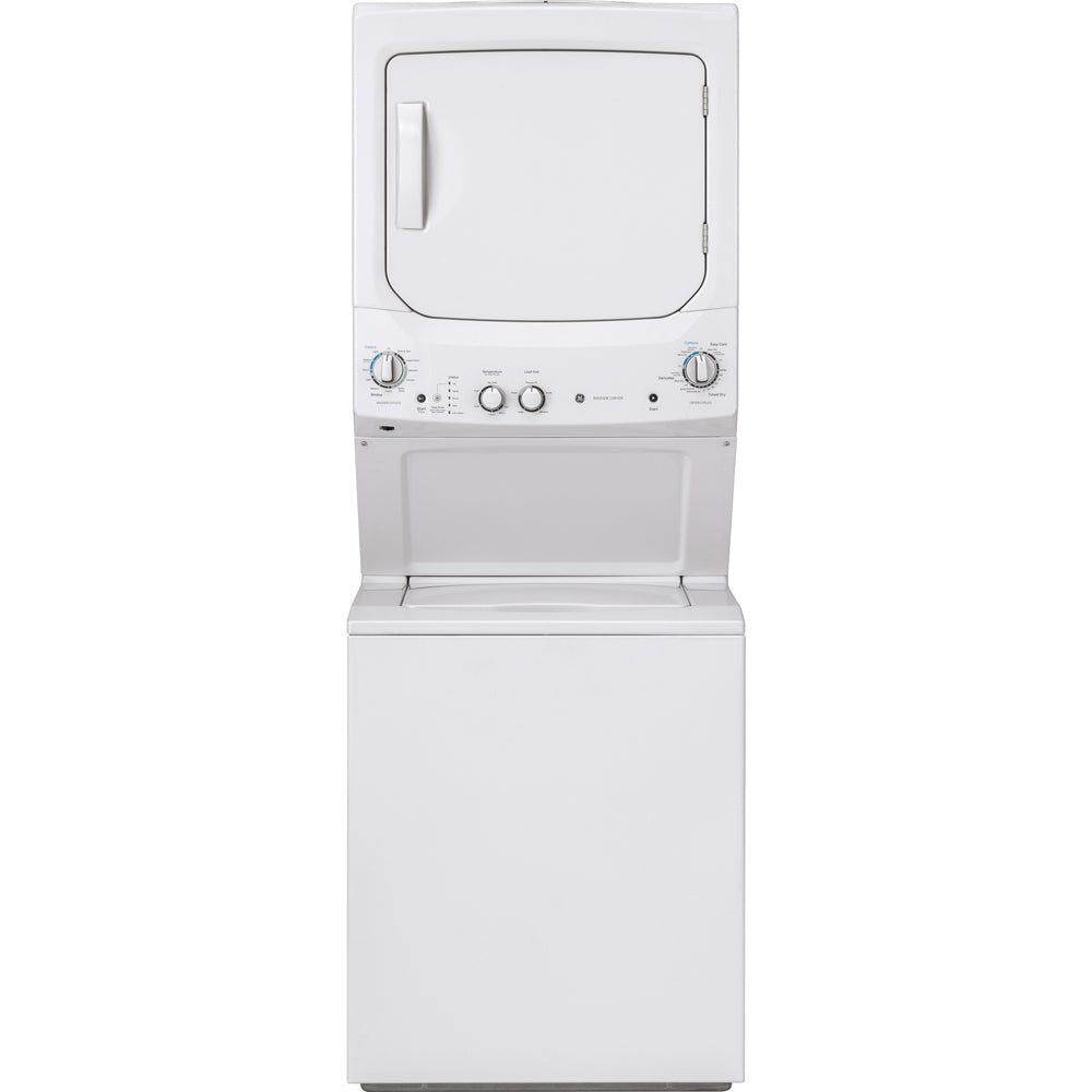 GUD24ESMMWW - LAUNDRY CENTERS - GE - Stacked Washer/Dryer - Electric - White - Open Box - BonPrix Électroménagers