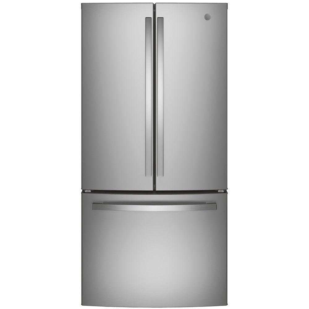 GWE19JYLFS - REFRIGERATORS - GE - French 3 - Door - Stainless Steel - Open Box - BonPrix Électroménagers