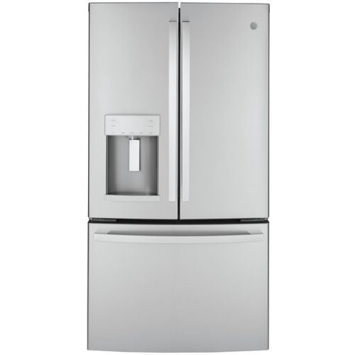 GYE22GYNFS - REFRIGERATORS - GE - French 3 - Door - Stainless Steel - Open Box - BonPrix Électroménagers