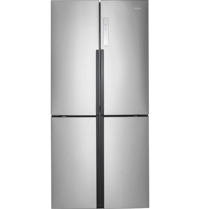 HRQ16N3BGS - REFRIGERATORS - Haier - French 4 - Door - Stainless Steel - Open Box - BonPrix Électroménagers