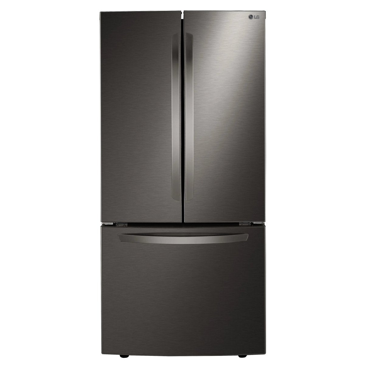 LRFCS2503D - REFRIGERATORS - LG - French 3 - Door - Black Stainless - Open Box - BonPrix Électroménagers