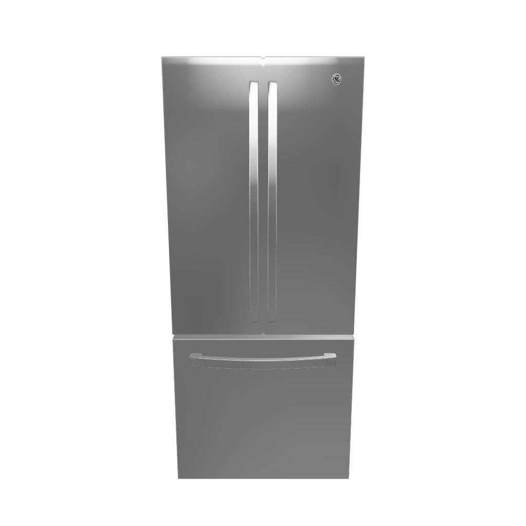 GNE21DYRKFS - REFRIGERATORS - GE - French 3-Door - Stainless Steel - Open Box