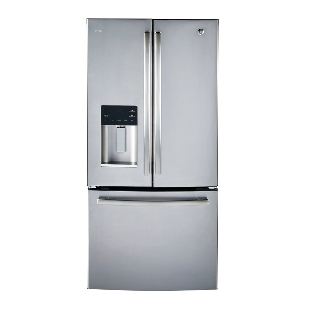 PYE18HYRKFS - REFRIGERATORS - GE - French 3 - Door - Stainless Steel - Open Box - BonPrix Électroménagers