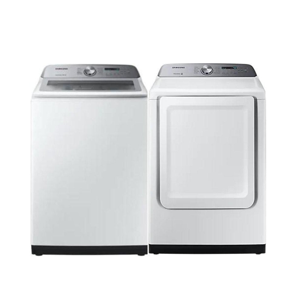 WA50R5200AW, DVE50T5205W - Samsung - Laundry Pairs - Open Box - BonPrix Électroménagers