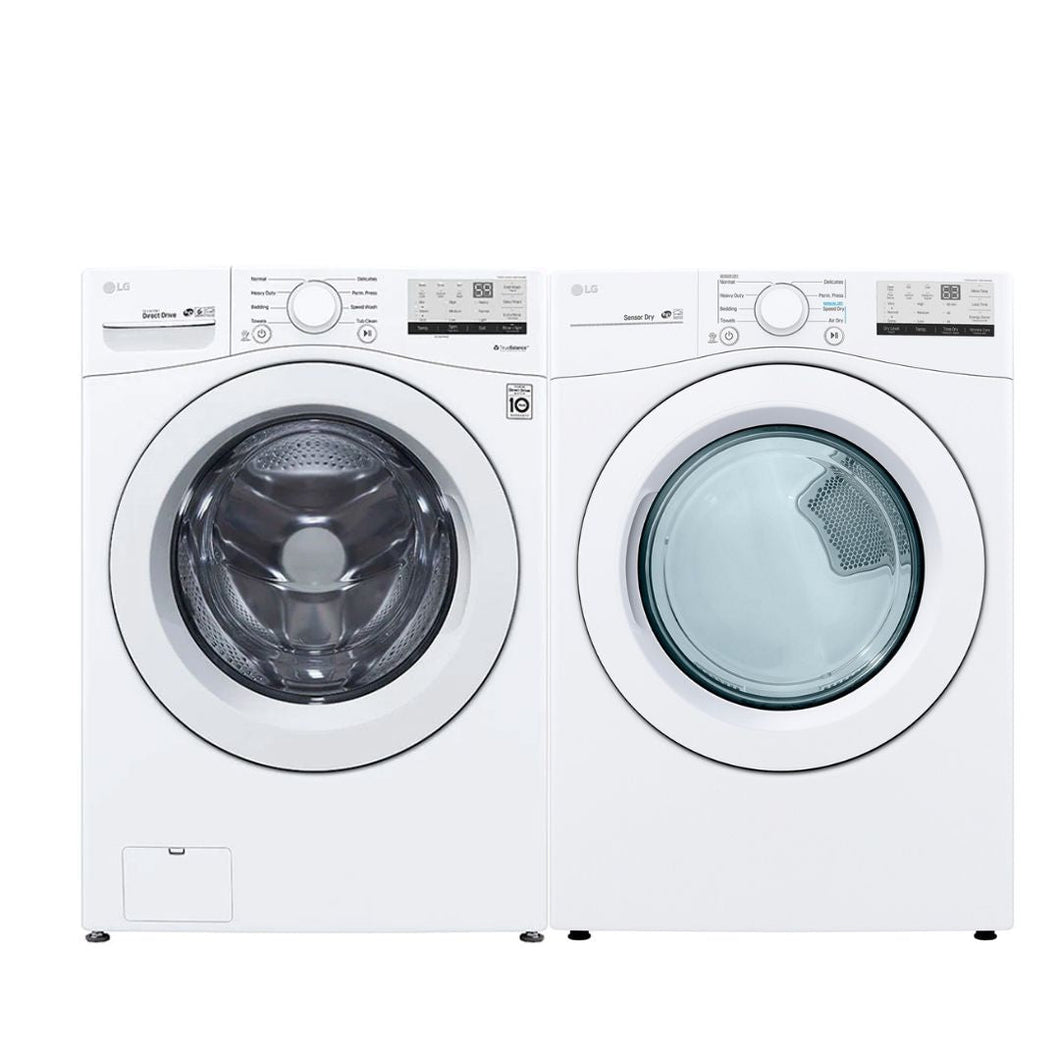 WM3400CW, DLE3400W - LG - Laundry Pairs - Open Box - BonPrix Électroménagers