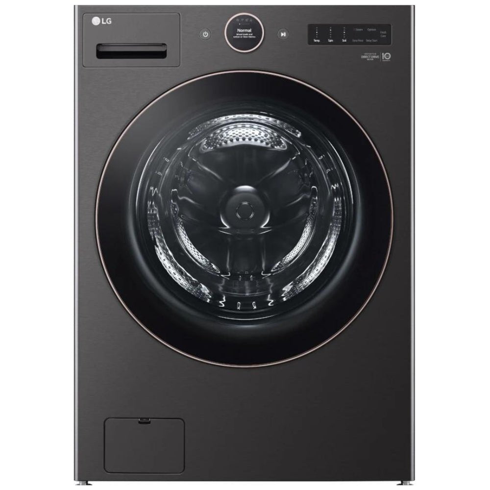 WM6500HBA - WASHERS - LG - Front Loading - Black Stainless - Open Box - BonPrix Électroménagers