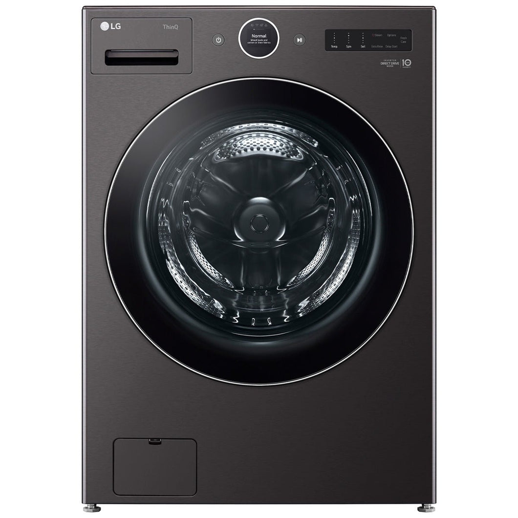 WM6700HBA - WASHERS - LG - Front Loading - Black - Open Box - BonPrix Électroménagers